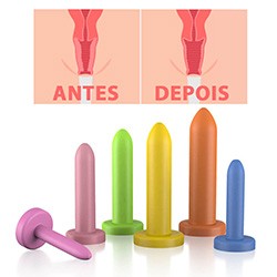 Foto do Produto Kit de Dilatador Vaginal Graduados Liso 6 Unidades