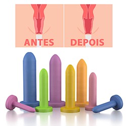 Foto do Produto Kit de Dilatador Vaginal Graduados Liso 8 Unidades