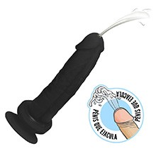 Pênis que Ejacula Flexível Martes com Ventosa 19 x 4,5cm