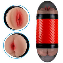 Masturbador Ânus e Vagina em Cyberskin Super Forte Bege