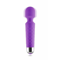 Massageador Erótico em Silicone Recarregável com 20 Vibrações Roxo