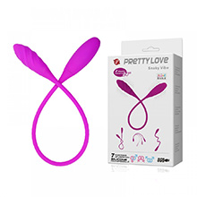 Foto do Produto Vibrador para Casal em Silicone com 2 Motores e 7 Modos de Vibra��o Snaky Vibe