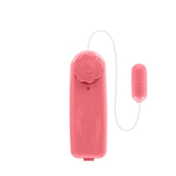 Foto do Produto Vibrador Bullet Mini C�psula com Multivelocidade e Controle com Fio Rosa