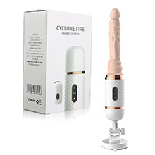 Foto do Produto Máquina de Sexo Recarregável com Controle Remoto sem Fio Cyclone Bege