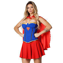 Cosplay Erótico Corpete Supergirl