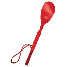 Foto do Produto Palmat�ria em PU (Imita��o de Couro) M�dia 30cm Vermelha