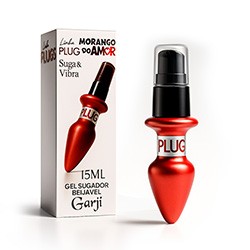 Vibrador Líquido Beijável Aroma e Sabor Morango do Amor 15ml