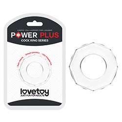Foto do Produto Anel Peniano em Silicone Diamond Power Plus Transparente