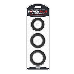 Foto do Produto Anel Peniano em Silicone Kit com 3 Snug Power Plug Preto