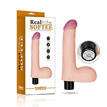 Foto do Produto Pênis Realístico em TPR (Imita a Pele Humana) 17,5 x 4 Multivelocidade Bege