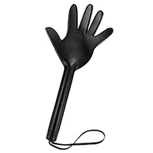 Foto do Produto Palmat�ria em PU (Imita��o de Couro) Formato de M�o 38cm Preta