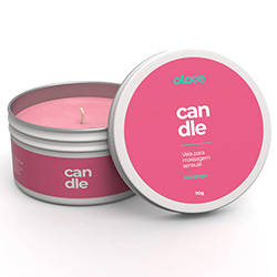 Foto do Produto Vela para Massagem Sensual Hidratante Beijável Aroma e Sabor Morango Candle Love 70g