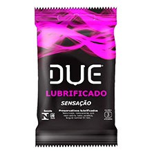Preservativo Due Lubrificado Sensação com 3 Unidades
