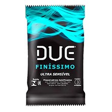 Preservativo Due Finíssimo Ultra Sensível com 3 Unidades