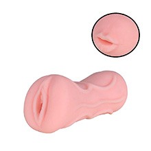 Masturbador Boca e Vagina em Cyberskin com Textura Interna Bege