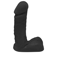Foto do Produto P�nis de Borracha com Escroto Ares 15 x 4cm Preto