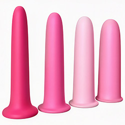 Foto do Produto Kit Dilatador Vaginal Graduados Liso com 4 Tamanhos em Silicone M�dico Pink