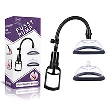Bomba Vaginal em Silicone e ABS Manual Preto