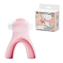Estimulador em Silicone de Língua para Sexo Oral com Vibro Magic Lip Rosa
