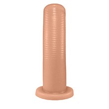 Foto do Produto Plug Anal KCT em PVC Fléxivel Atóxico 17 x 4,3cm Bege