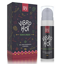 Gel com Sensação de Vibração e Aquecimento para Massagem Corporal Vibro Hot 15g