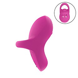 Foto do Produto Dedeira Estimuladora Recarregável em Silicone com 9 Vibrações Baby Pink