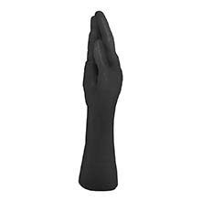 Mão Realística para Prática de Fisting Hand Fist Esticada 29 x 6,2cm Preta