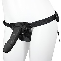 Foto do Produto Cinta Peniana Ajust�vel com P�nis Real�stico Hades 16 x 4cm Preto