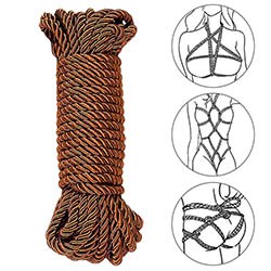 Corda para Bondage e Shibari em Poliéster com 10 Metros Marrom