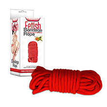 Foto do Produto Corda para Bondage e Shibari em Algodão com 10 Metros Vermelha