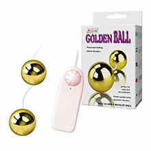 Bola de Pompoarismo com Vibrador Multivelocidade Golden Ball Dourada