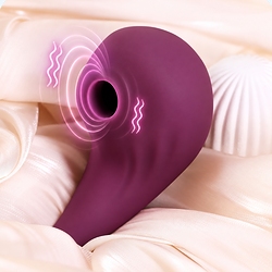 Pulsador de Clitóris Compacto Recarregável em Silicone com 10 Pulsações Roxo