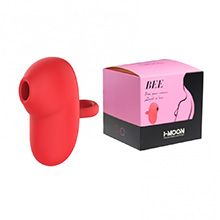 Foto do Produto Dedeira Estimuladora em Silicone (Toque Aveludado) Recarregável com 10 Modos de Sucção Vermelha