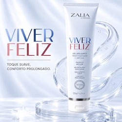 Gel Lubrificante Íntimo Neutro à Base de Água Viver Feliz Conforto Prolongado 120g