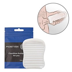 Foto do Produto Masturbador Masculino de Bolso Texturizado Pocket EGG Wave