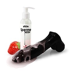 Lubrificante a Base de Água e Silicone de Longa Duração Imitando o Sêmen Morango 120ml