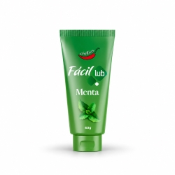Lubrificante à Base de Água Beijável Fácil Lub Sabor Menta 60g