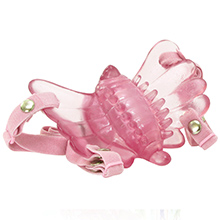 Vibrador Butterfly Mágica com Alças Ajustáveis Rosa