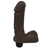 Foto do Produto P�nis com Escroto e Vibro Ares 15 x 4cm Marrom