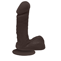 Foto do Produto P�nis de Borracha Ares com Escroto e Ventosa 15 x 4cm Marrom
