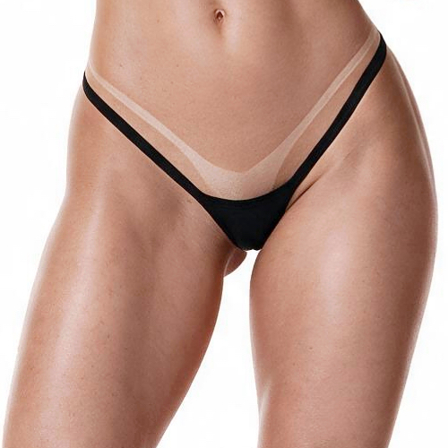 Micro Calcinha Fio Dental String Sexy Básica sem Regulagem Preta