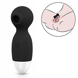 Pulsador de Clitóris Recarregável em Silicone com 7 Pulsações Sam Preto