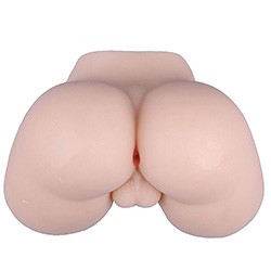 Masturbador Bumbum Masculino em Cyberskin com Escroto Bege
