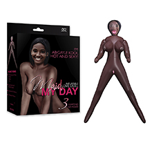 Boneca Inflável Negra com Seios, Vagina, Ânus e Boca