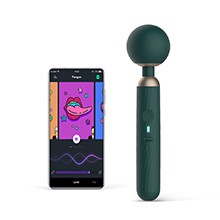 Massageador Erótico em Silicone Recarregável com 5 Modos de Vibração Controle por APP Verde