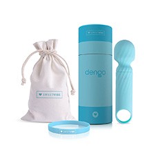 Foto do Produto Massageador Er�tico em Silicone Recarreg�vel 12 Modos de Vibra��o Dengo Azul