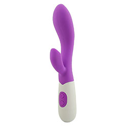 Foto do Produto Vibrador Duplo em Silicone (Toque Aveludado) com 30 Modos de Vibra��es Brid 2 Roxo