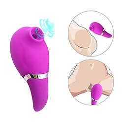 Foto do Produto Vibrador para Clitóris Recarregável em Silicone 7 Pulsações e 7 Vibrações Zaki Pink