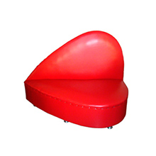 Foto do Produto M�vel BDSM Sof� 2 Lugares Formato Cora��o Erotika Vermelho