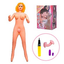 Boneca Inflável Loira com Vagina e Ânus Realístico